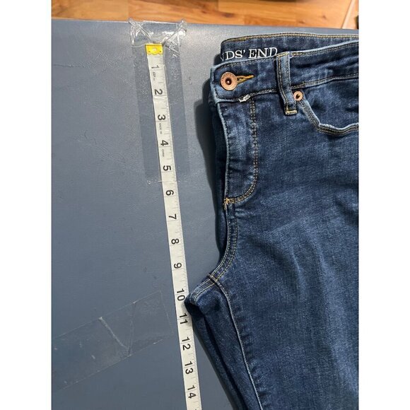 Lands End Womens Petite Bootcut Leg Jeans Fit 2 Size 6 Denim Cowgirl Western Ro - Picture 9 of 13